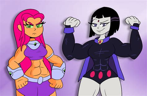 teen titans xxx|Raven & Starfire .